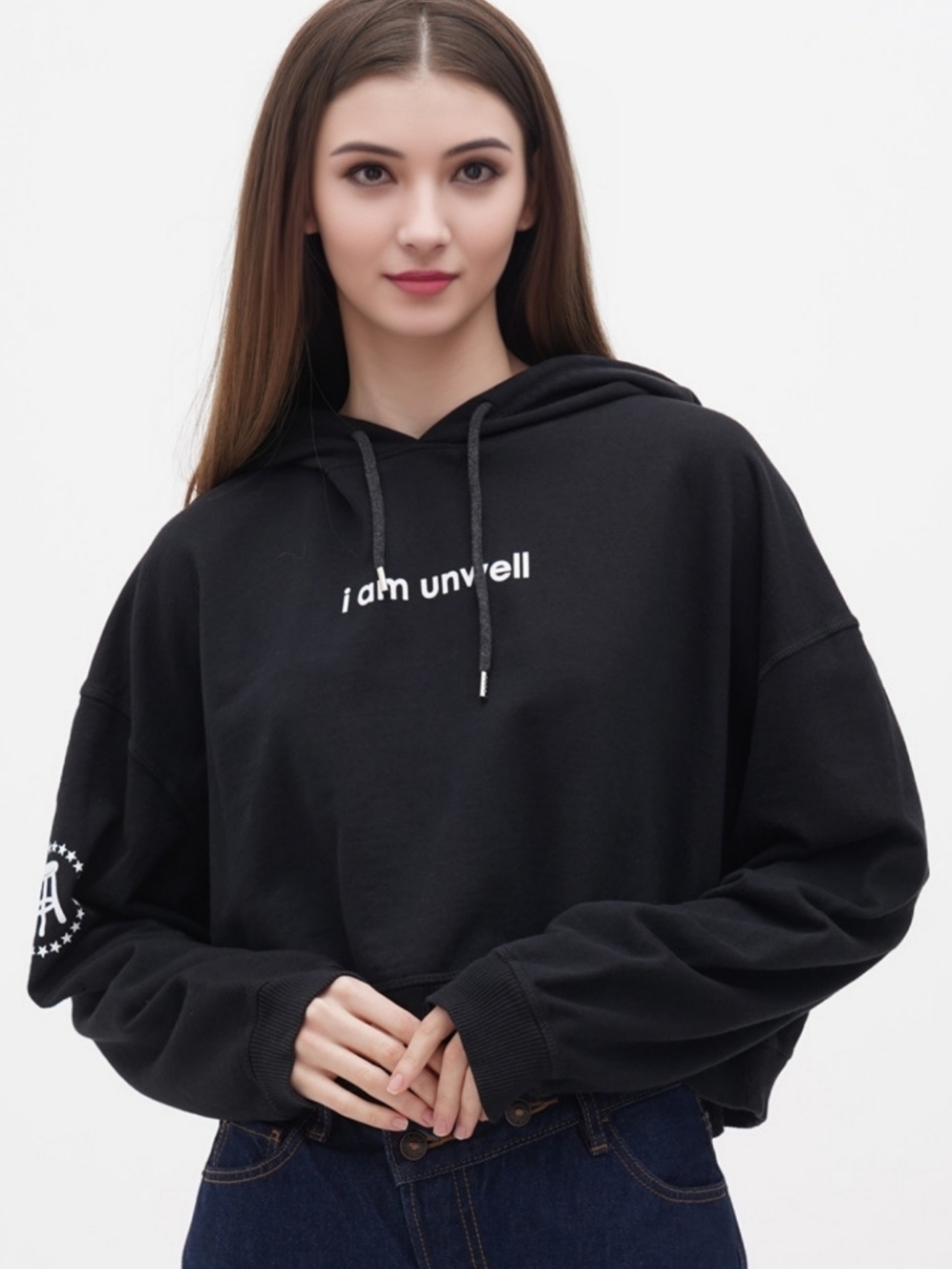 Barstool Call Her Daddy I Am Unwell Cropped Hoodie Small